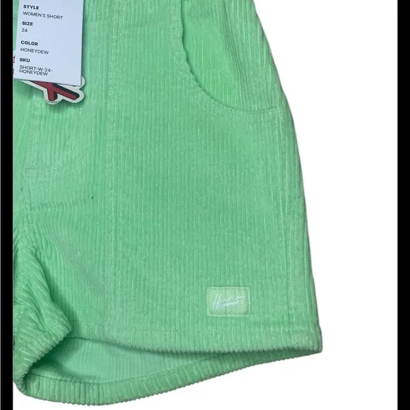 NWT hammies honeydew corduroy shorts size 24