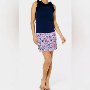 NWT Lilly Pulitzer Pink Navy Jonas High-Waisted Skort Party Like a Lobstar