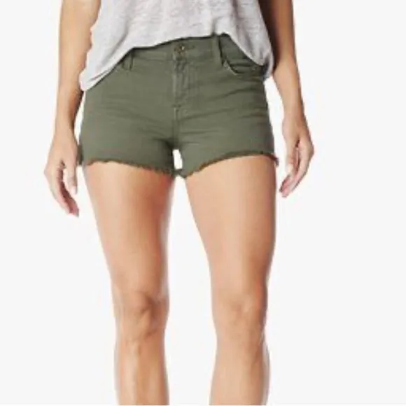 NWT Lucky Brand Cut Off Jean Shorts in Classic Green Distressed size 8/29