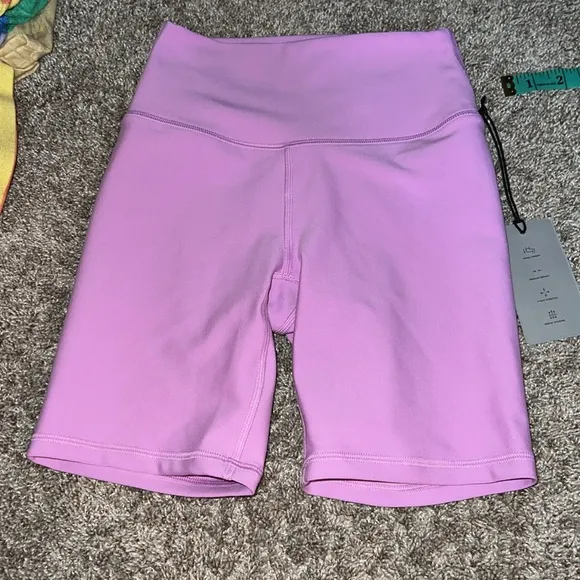 NWT YPB By Abercrombie &amp; Fitch SculptLUX 7&quot; Bike Short Warm Pink Size XS