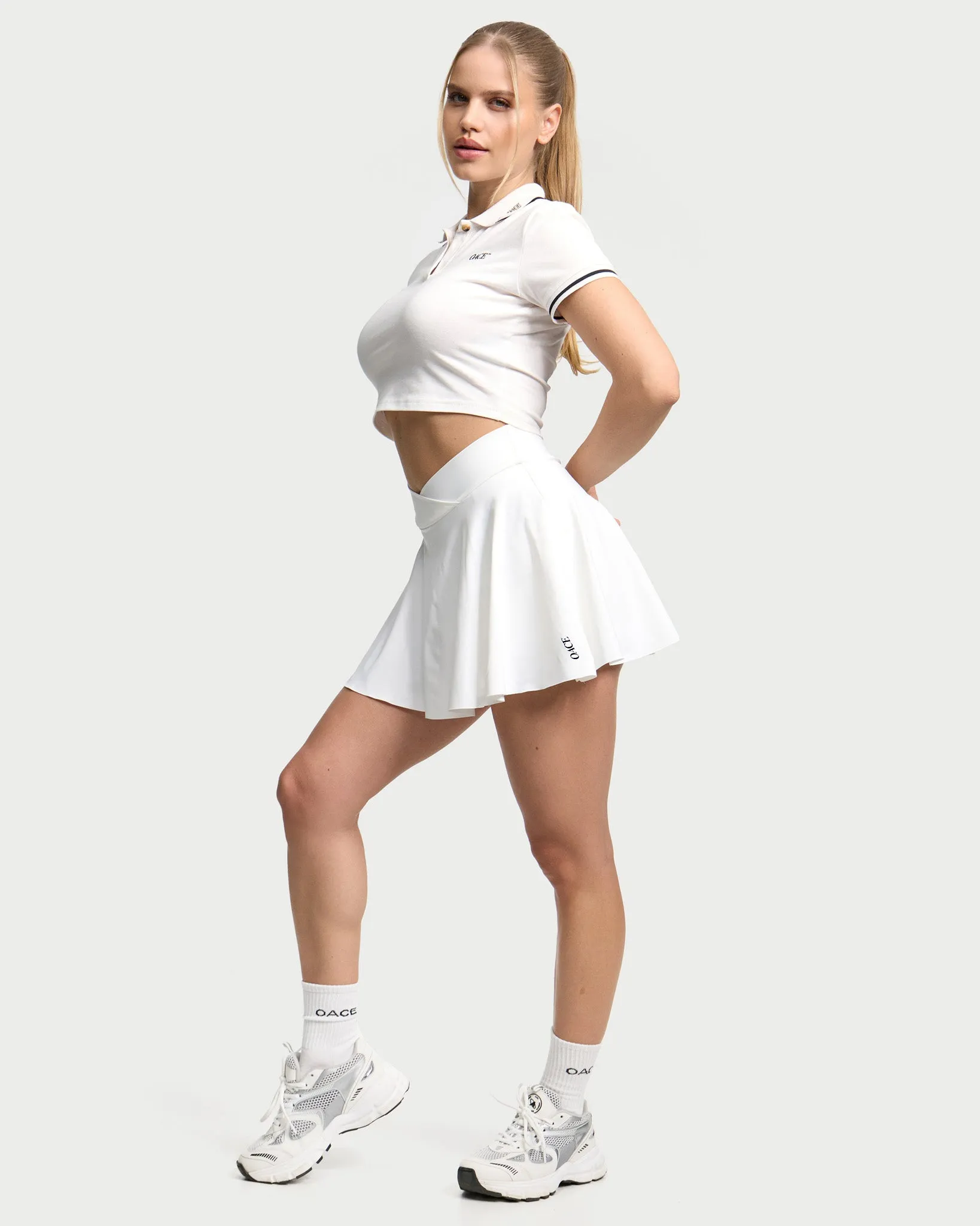 Nylon Crossed Skirt (Outlet)