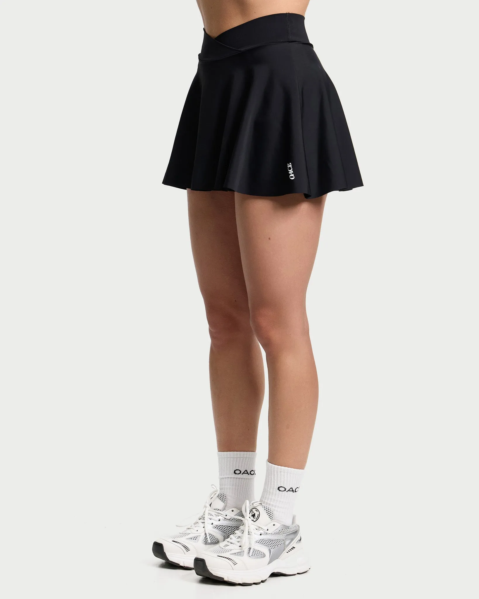 Nylon Crossed Skirt (Outlet)
