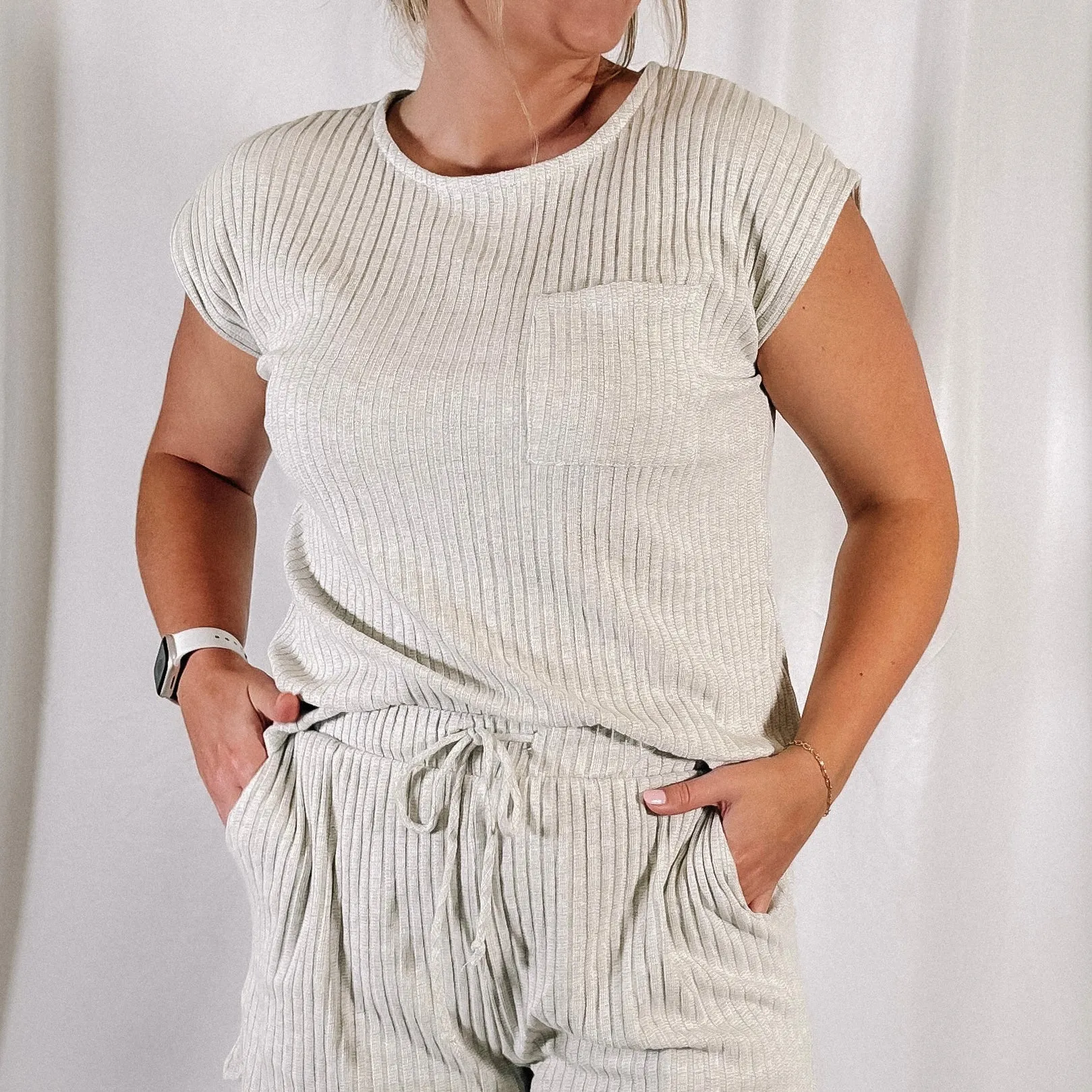 Oatmeal Knit Top