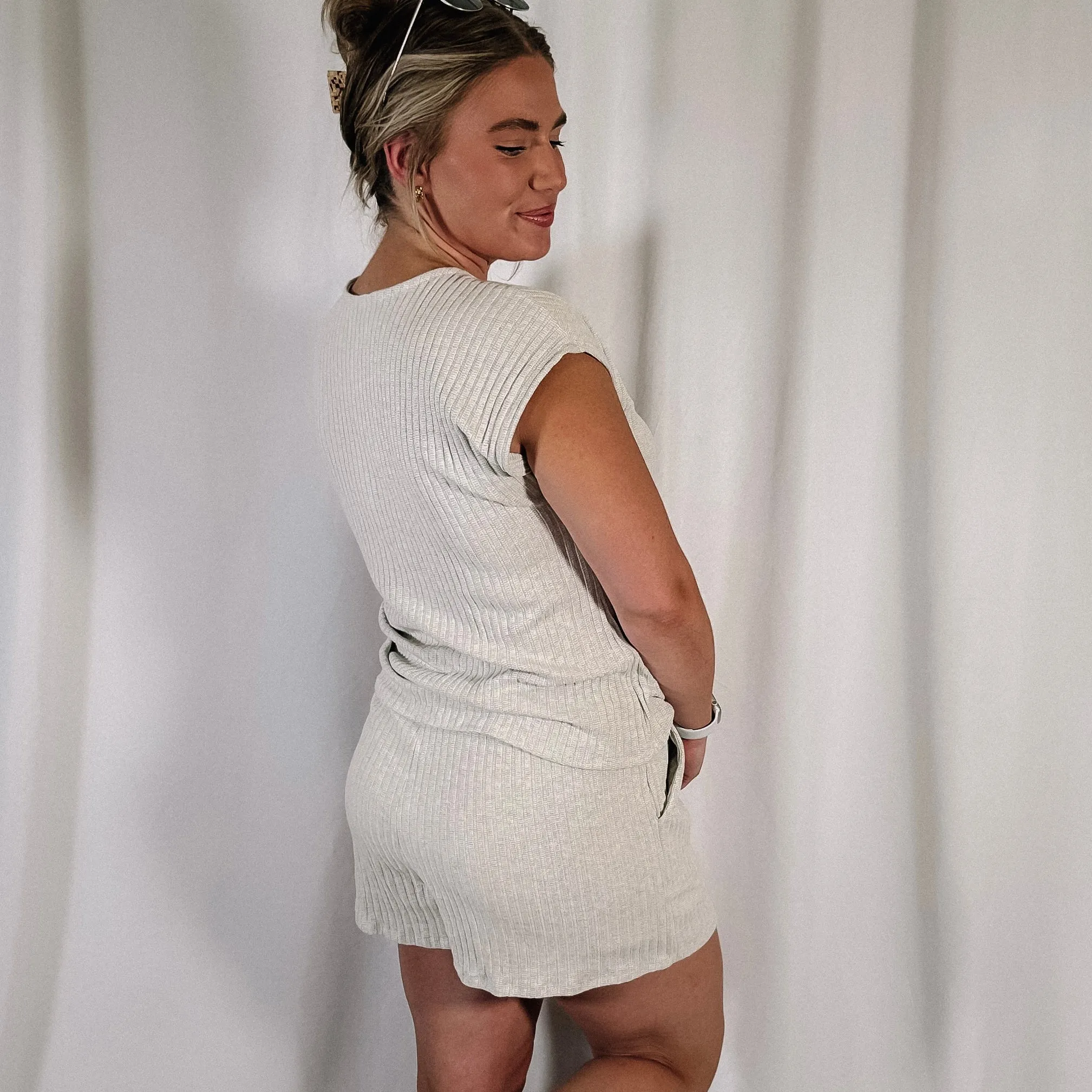 Oatmeal Knit Top