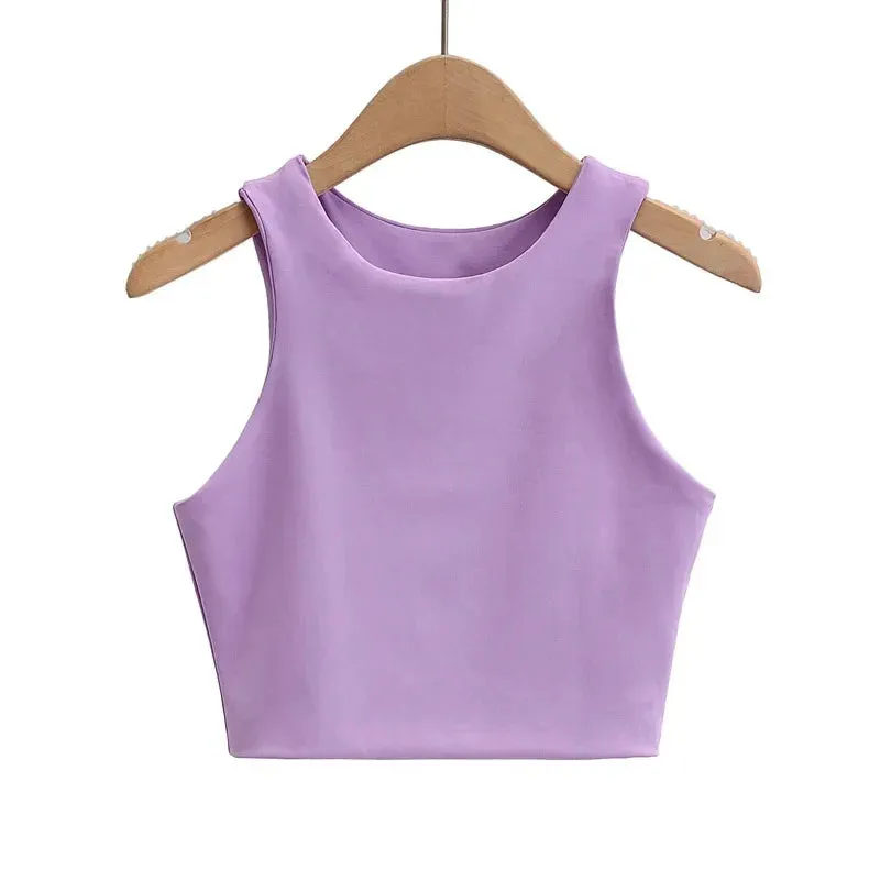 Obsidian Phoenix Women’s Slim Fit Tank Top - O-Neck, Sleeveless Nylon, Summer Fashion in 6 Colors