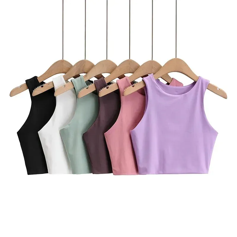 Obsidian Phoenix Women’s Slim Fit Tank Top - O-Neck, Sleeveless Nylon, Summer Fashion in 6 Colors