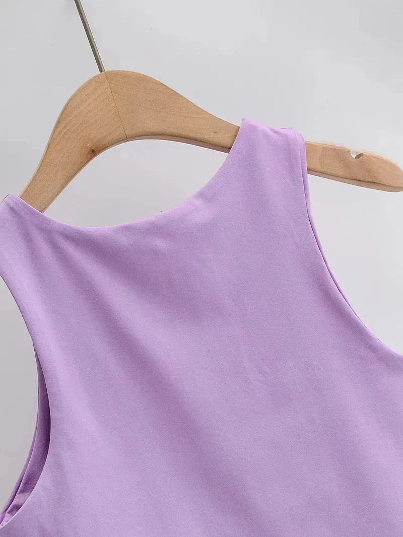 Obsidian Phoenix Women’s Slim Fit Tank Top - O-Neck, Sleeveless Nylon, Summer Fashion in 6 Colors