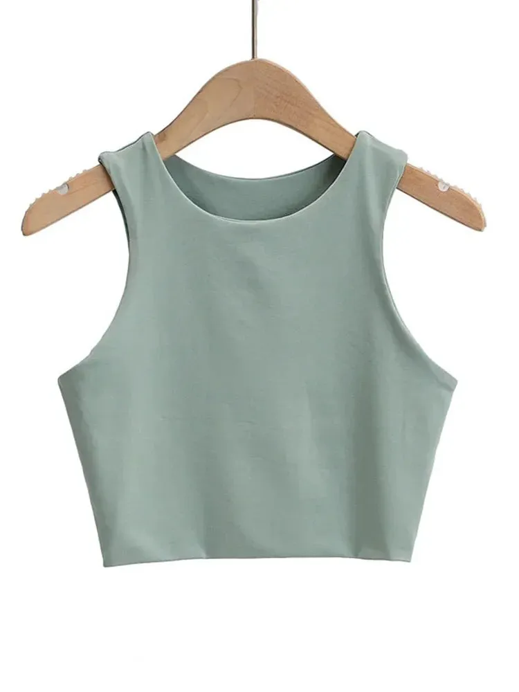 Obsidian Phoenix Women’s Slim Fit Tank Top - O-Neck, Sleeveless Nylon, Summer Fashion in 6 Colors