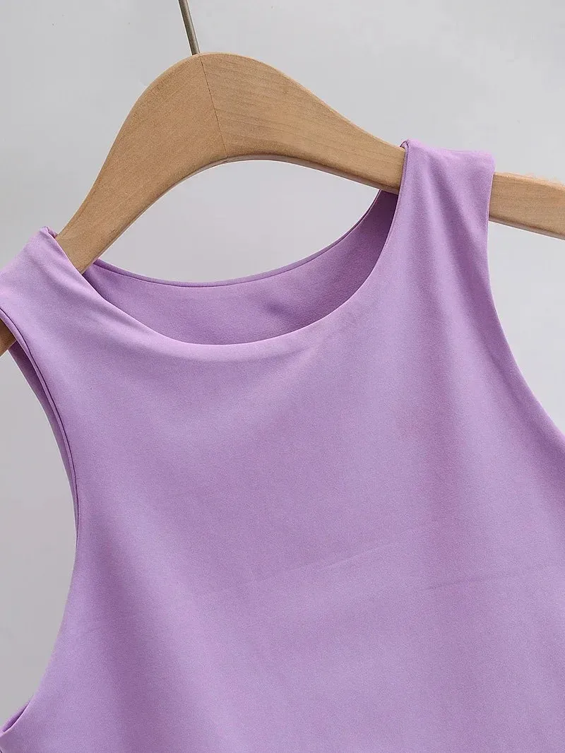 Obsidian Phoenix Women’s Slim Fit Tank Top - O-Neck, Sleeveless Nylon, Summer Fashion in 6 Colors