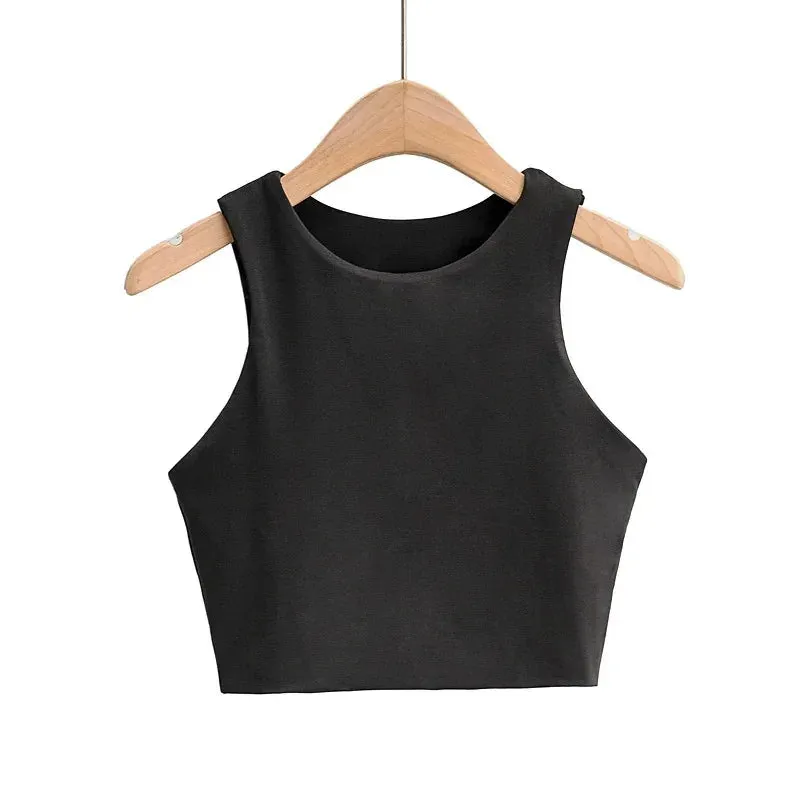 Obsidian Phoenix Women’s Slim Fit Tank Top - O-Neck, Sleeveless Nylon, Summer Fashion in 6 Colors