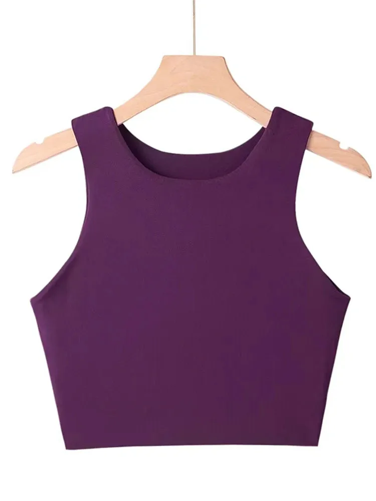 Obsidian Phoenix Women’s Slim Fit Tank Top - O-Neck, Sleeveless Nylon, Summer Fashion in 6 Colors