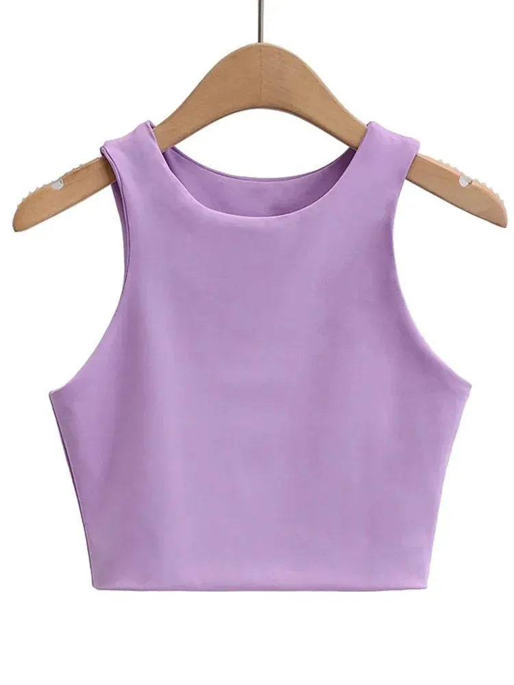 Obsidian Phoenix Women’s Slim Fit Tank Top - O-Neck, Sleeveless Nylon, Summer Fashion in 6 Colors