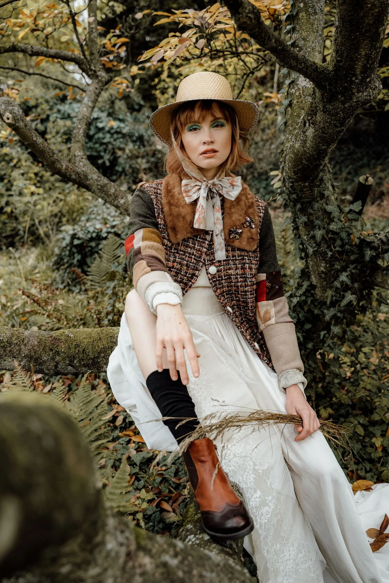 Oi Oi Blazer Autumnal Tweed - Heartfull Harvest