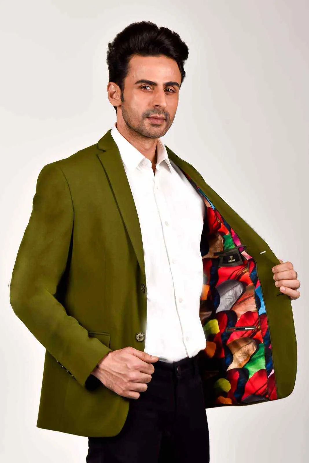 Olive Knitted Blazer