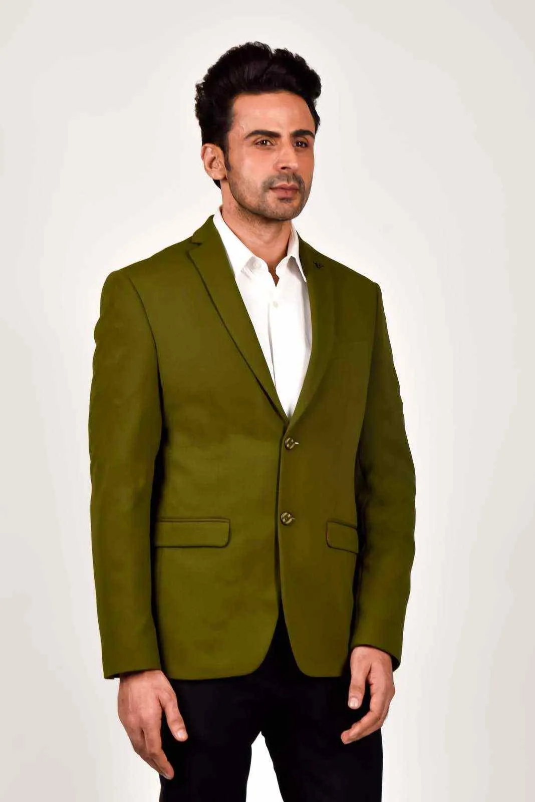 Olive Knitted Blazer