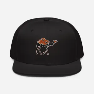 ORANGE CAMEL SNAPBACK HAT