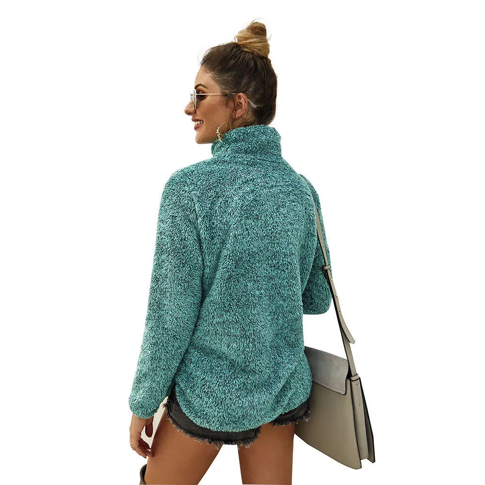 Original Design Women's Autumn and Winter New High Collar Sweater