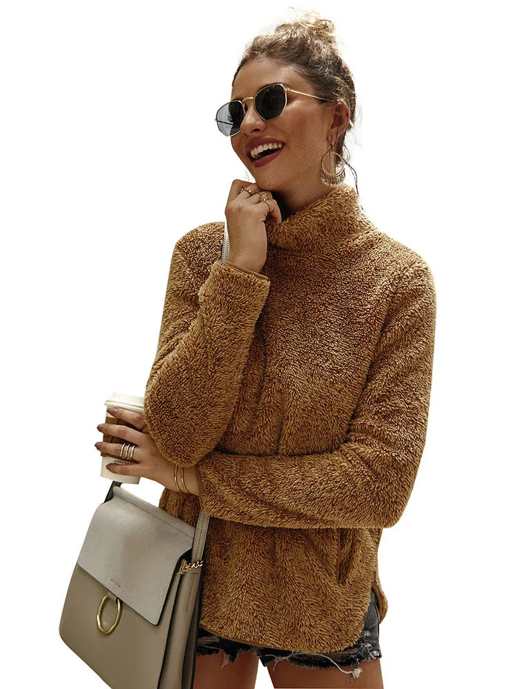 Original Design Women's Autumn and Winter New High Collar Sweater