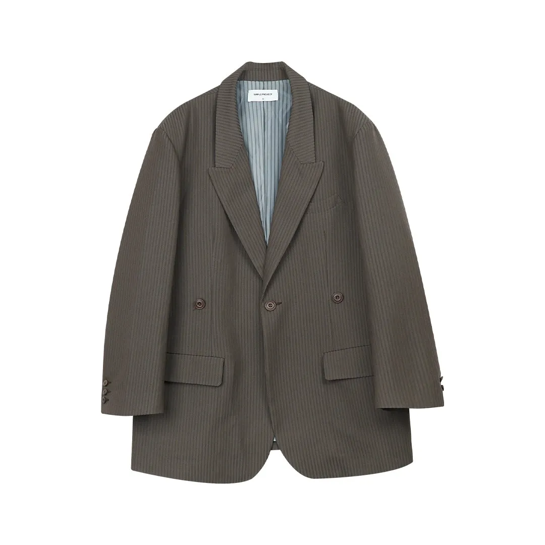Oversized Pinstripe Blazer