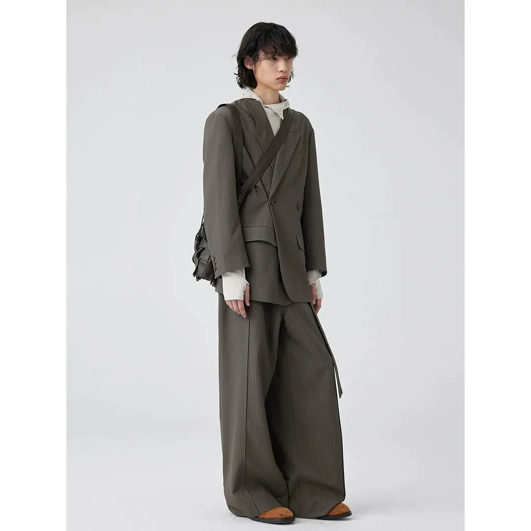 Oversized Pinstripe Blazer