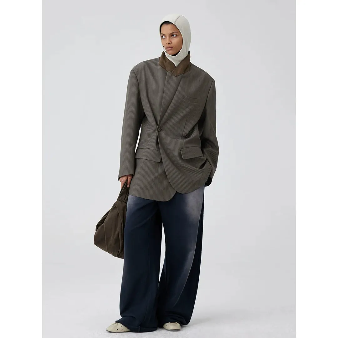 Oversized Pinstripe Blazer