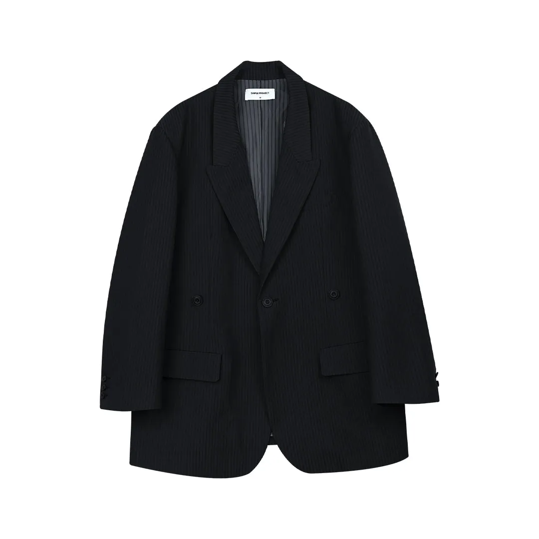 Oversized Pinstripe Blazer