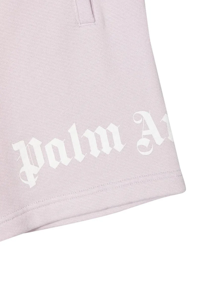 Palm Angels FLEECE GIRL SHORT LOGO