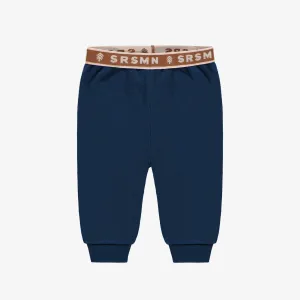 Pantalon en polar bleu, bébé || Blue pants in fleece, baby