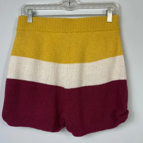 PARADIS PERDUS   NET SUSTAIN Jasper Striped Recycled Knitted Sweater Shorts S