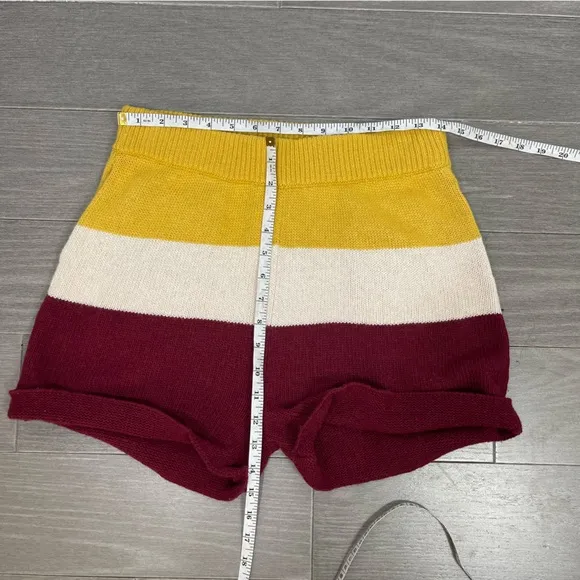 PARADIS PERDUS   NET SUSTAIN Jasper Striped Recycled Knitted Sweater Shorts S