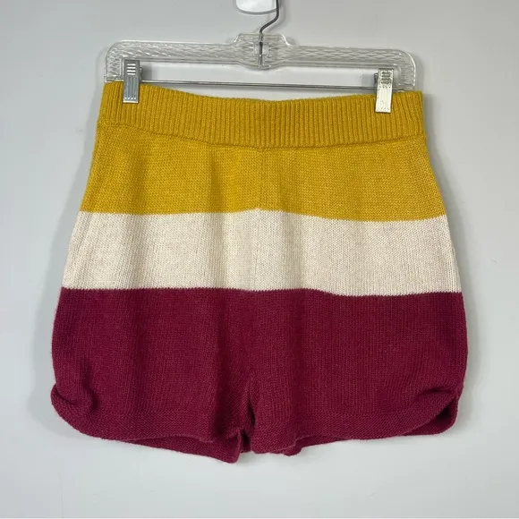 PARADIS PERDUS   NET SUSTAIN Jasper Striped Recycled Knitted Sweater Shorts S