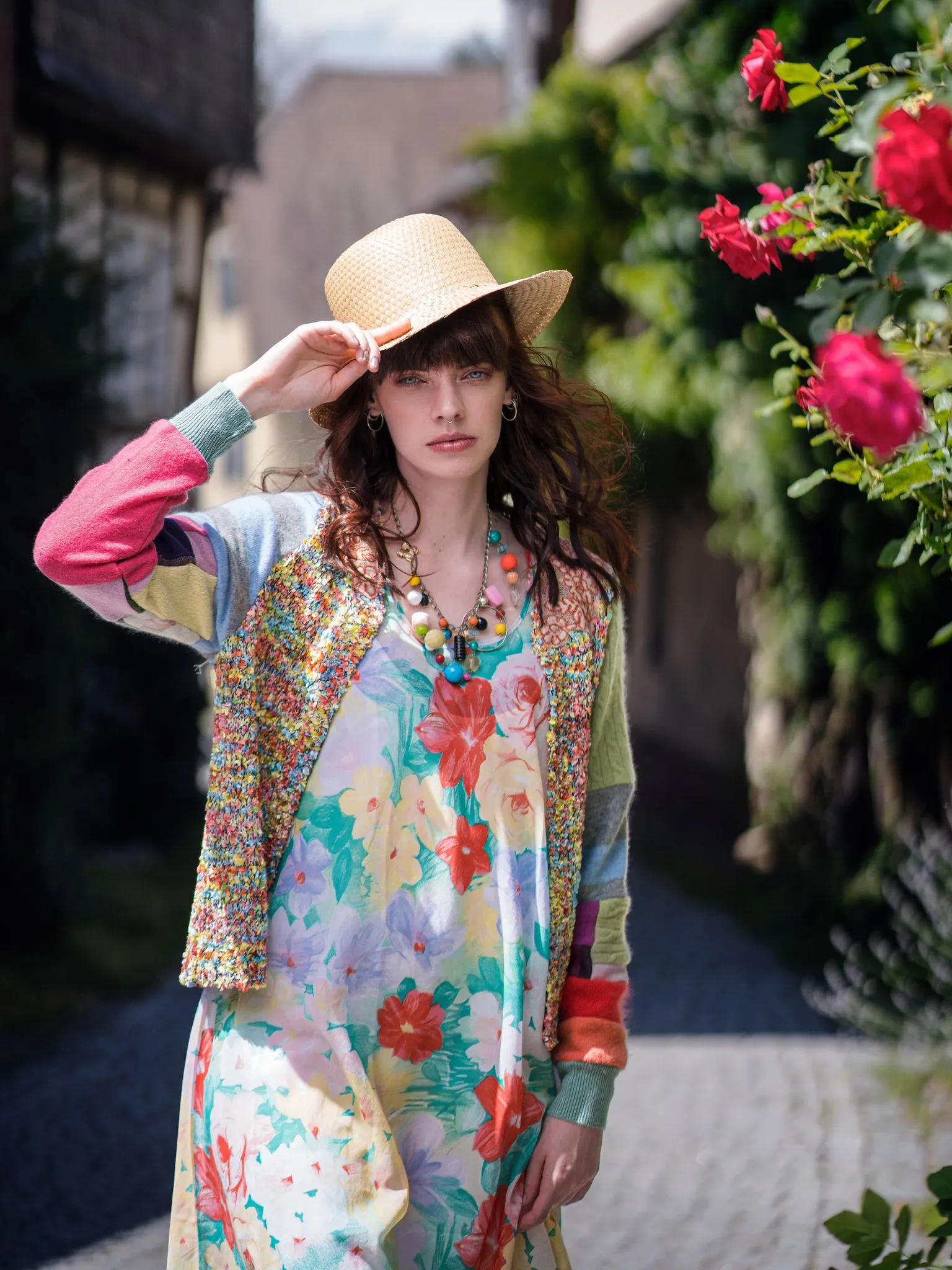 Pastel Rainbow Patchwork Cardigan