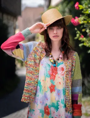 Pastel Rainbow Patchwork Cardigan