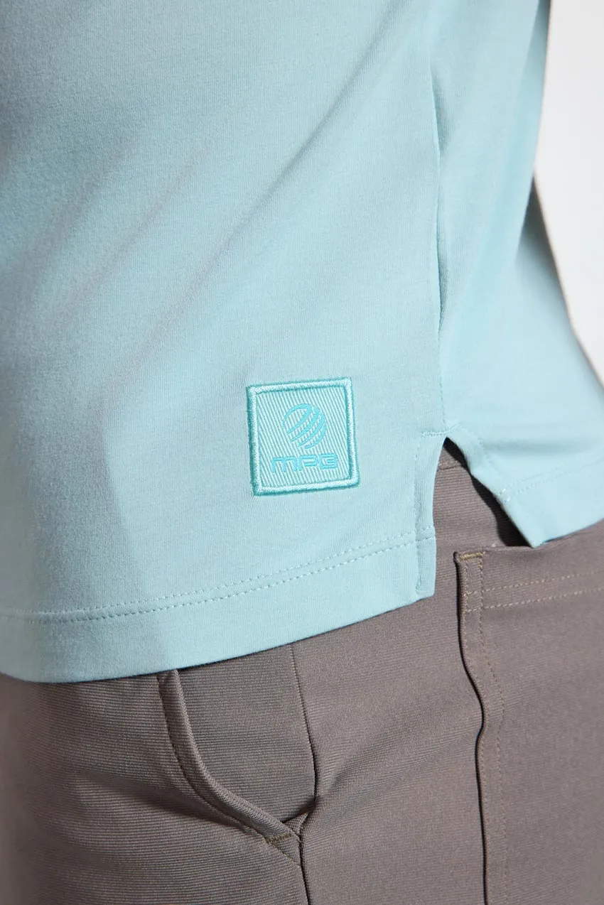Pima Cotton Long Sleeve Tee - Blue Haze