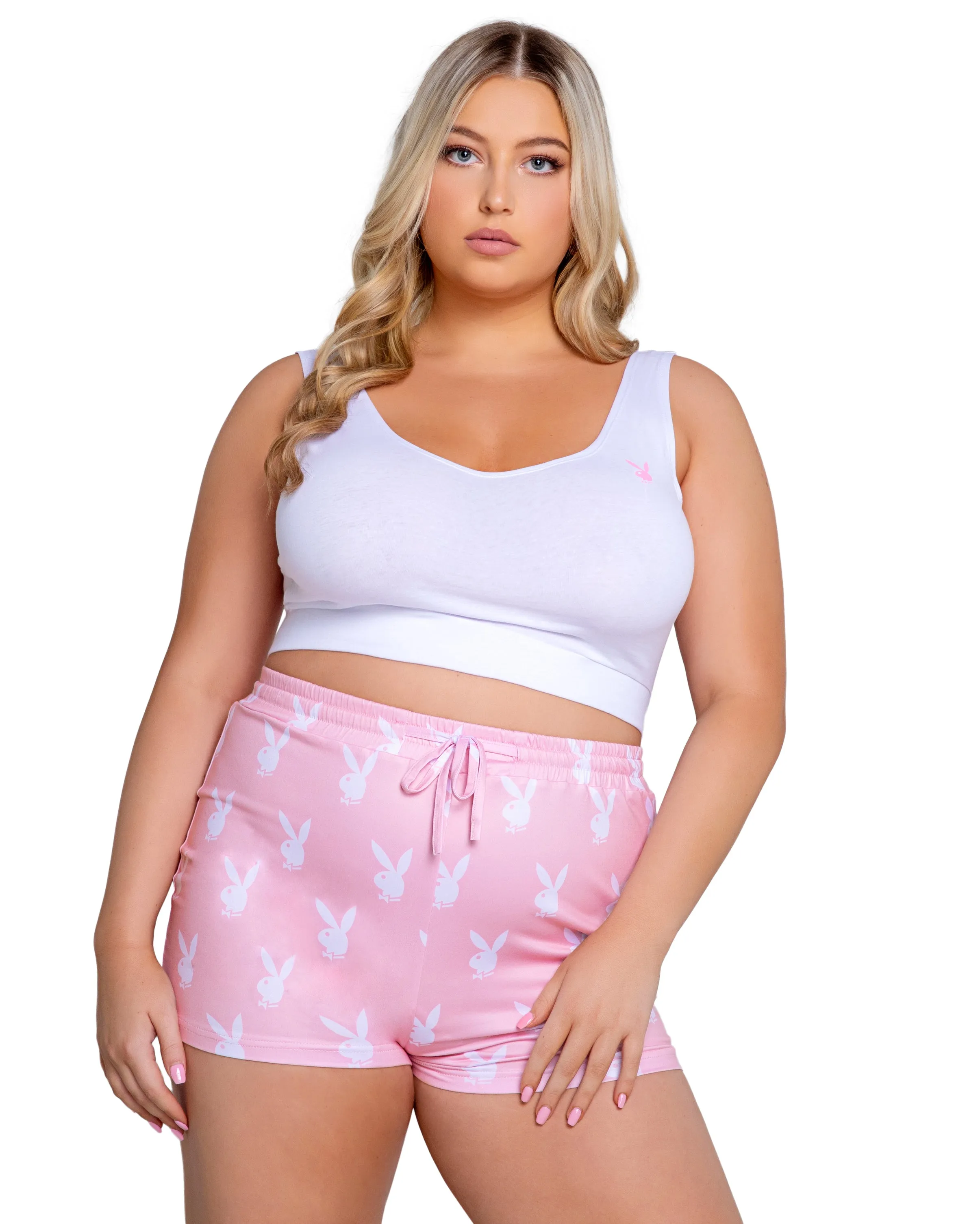 Pink 2pc Playboy Slumber Bunny Set