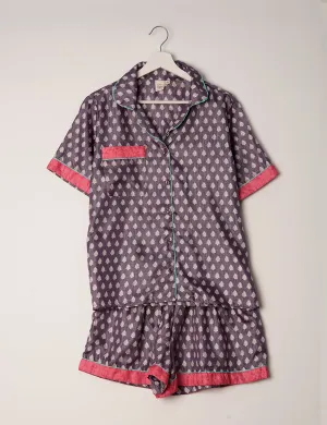 PJ SET SHORT WITH SHORT SLEEVES