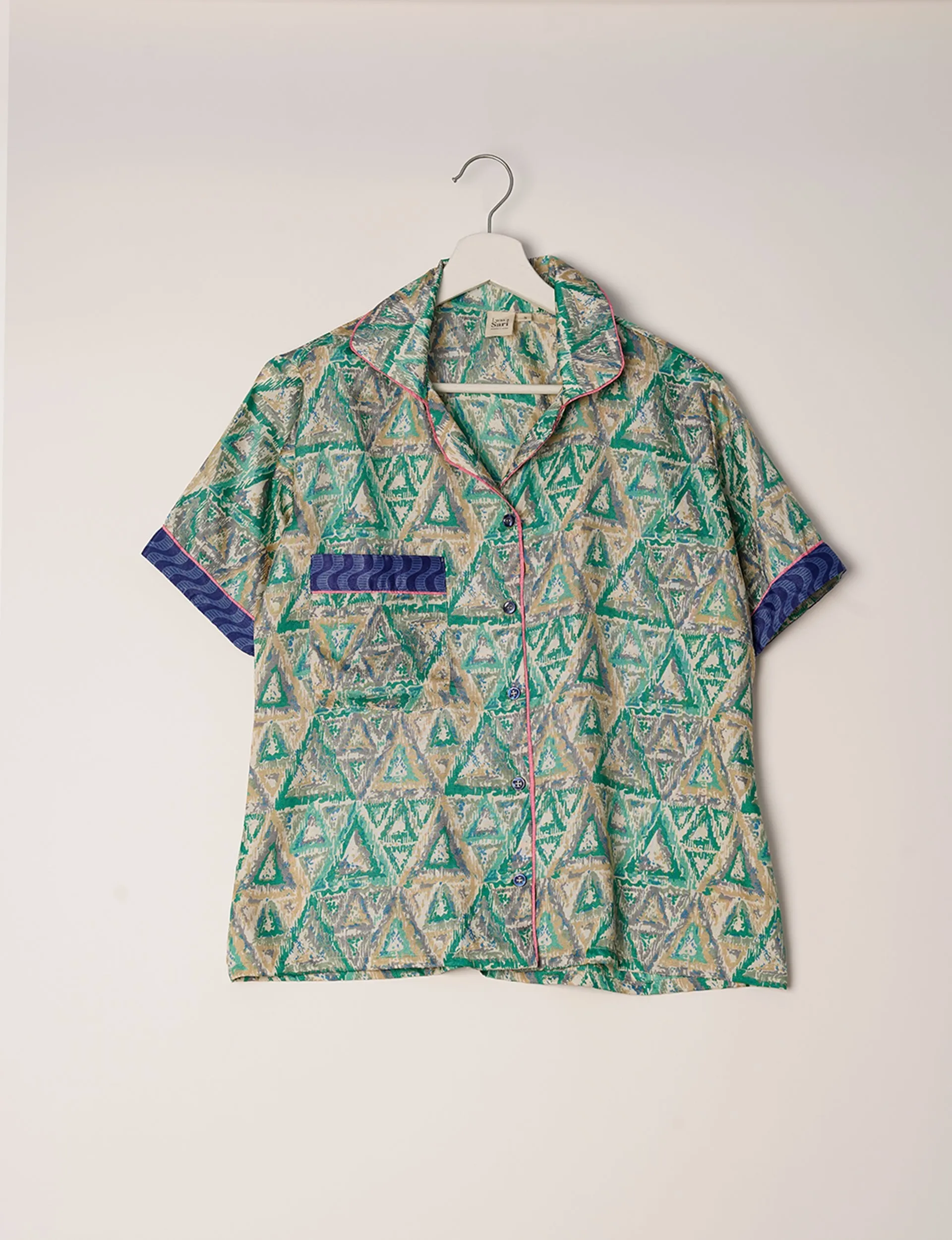 PJ SET SHORT WITH SHORT SLEEVES