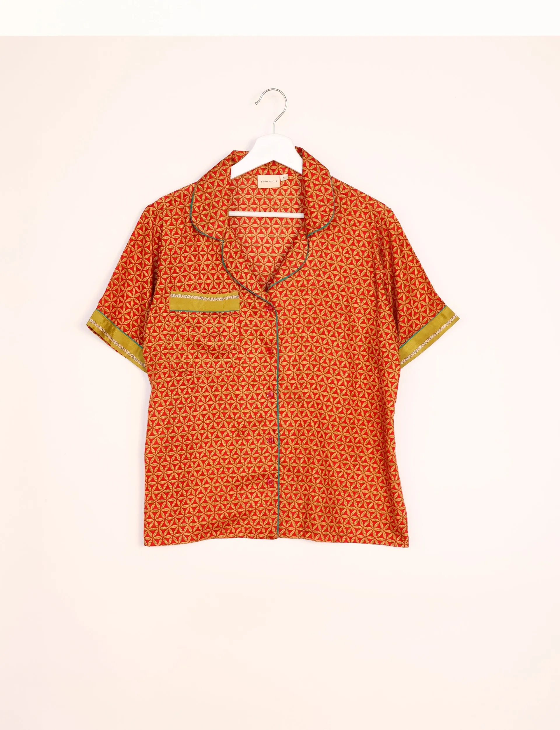 PJ SET SHORT WITH SHORT SLEEVES