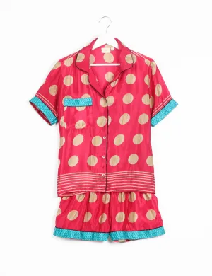 PJ SET SHORT WITH SHORT SLEEVES