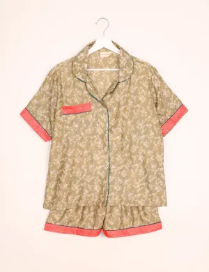 PJ SET SHORT WITH SHORT SLEEVES