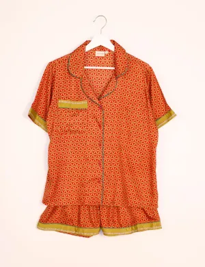 PJ SET SHORT WITH SHORT SLEEVES