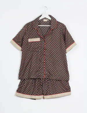 PJ SET SHORT WITH SHORT SLEEVES