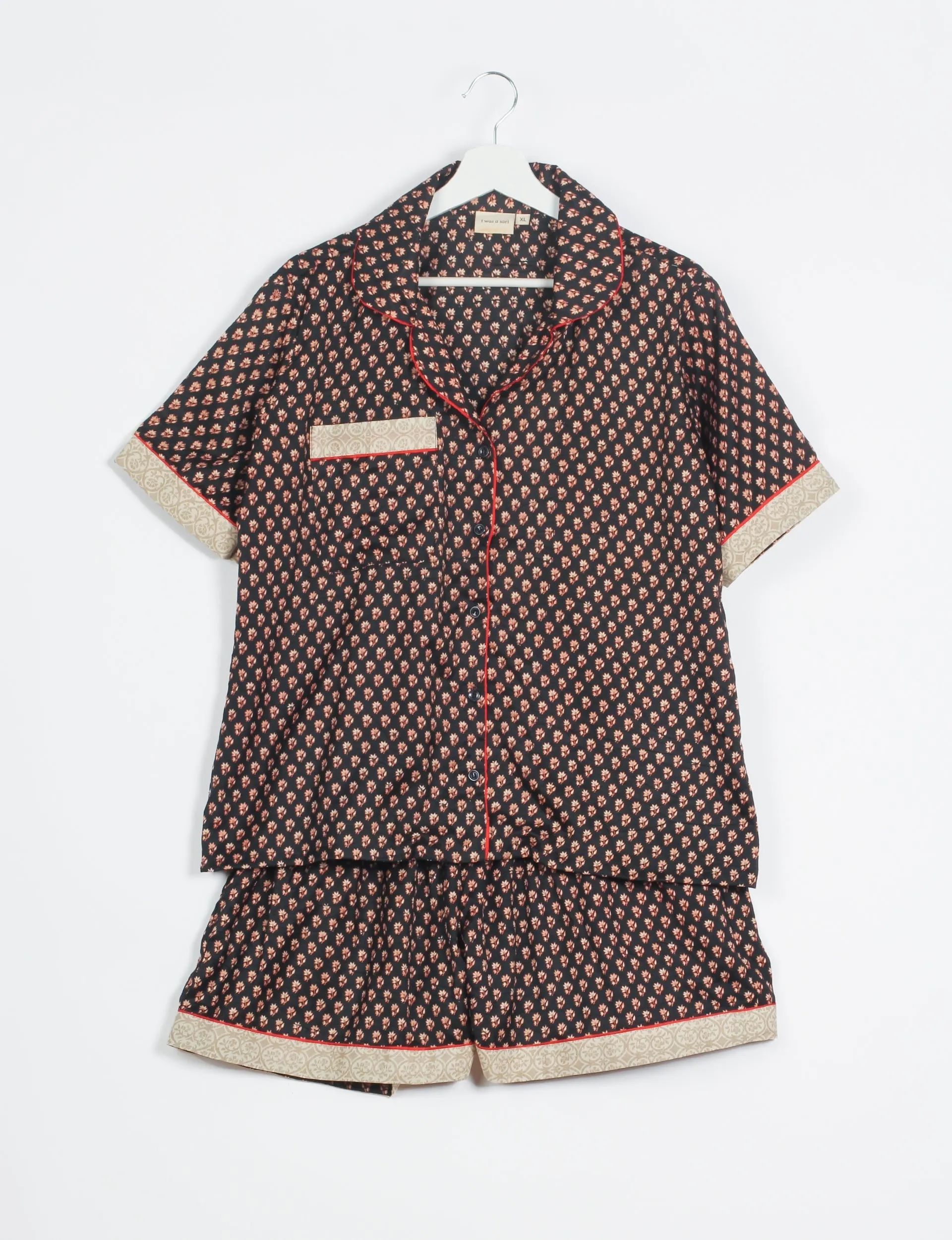 PJ SET SHORT WITH SHORT SLEEVES