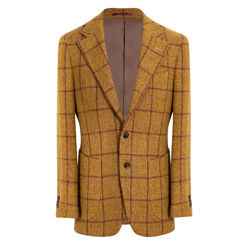 Plaid Wool Blazer