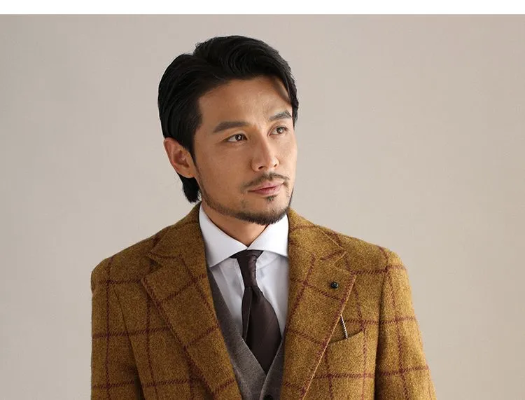 Plaid Wool Blazer