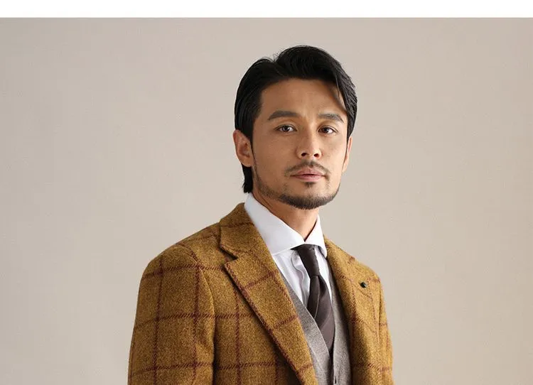 Plaid Wool Blazer