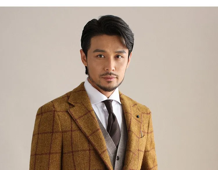 Plaid Wool Blazer