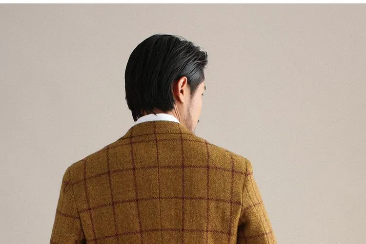 Plaid Wool Blazer