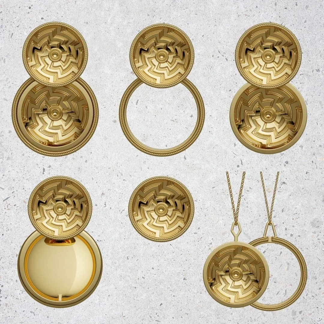 [Pre-Order] Sefed Earring - 14K Gold Plated | 7-IN-1 Jewelry