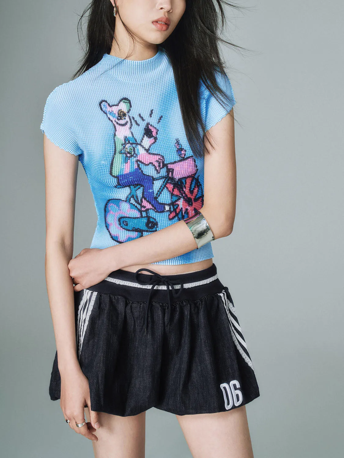 Printed Skinny T-Shirts